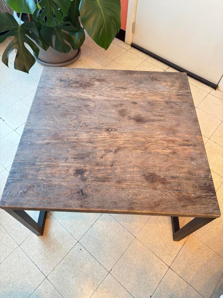 Massieve salontafel, Huis en Inrichting, Tafels | Salontafels, Ophalen, Zo goed als nieuw