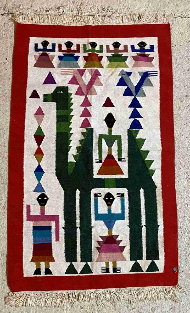 Kelim abstracte dromedaris / kameel en figuren 99/58, Ophalen of Verzenden, Huis en Inrichting