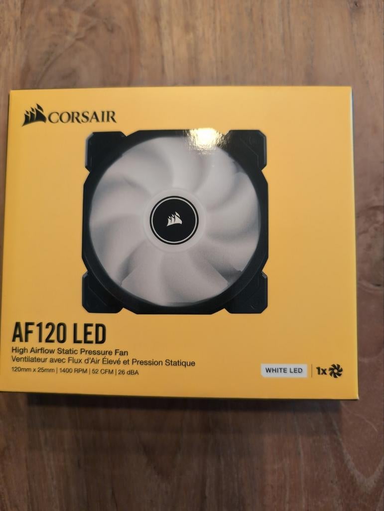 Corsair 120mm fan met witte LED, Enlèvement, Neuf