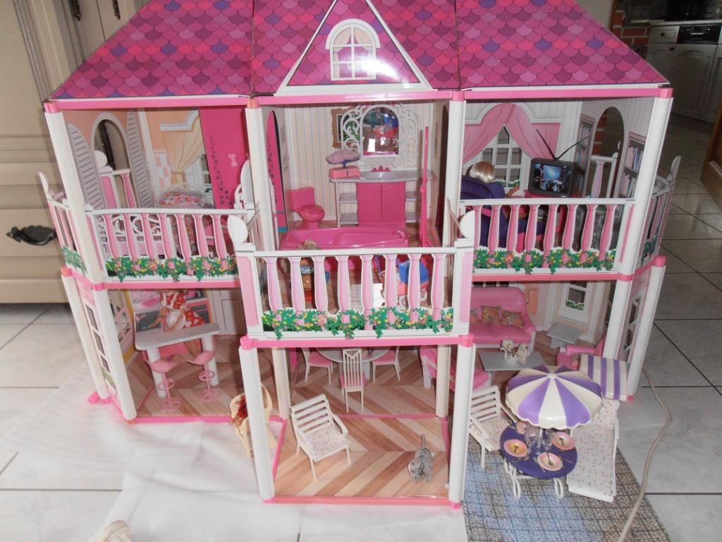 RARE/Grande maison poupée complète et aménagée – Gloria Set, Enlèvement ou Envoi, Utilisé, Maison de poupées