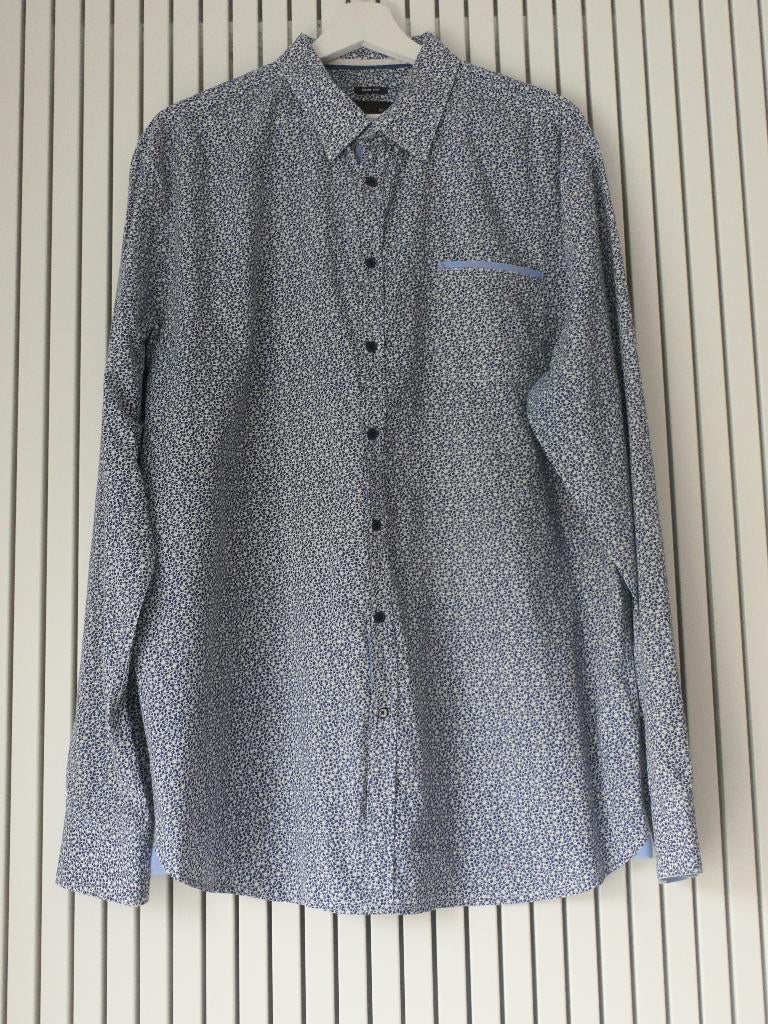 Hemd JBC Iveo XL, Kleding | Heren, Overhemden, Blauw, Ophalen of Verzenden, Gedragen, Halswijdte 43/44 (XL)