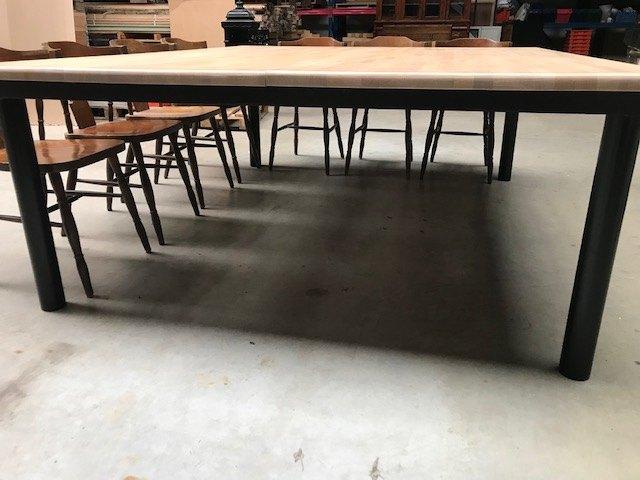 Vergadertafel / tafel voor 14 personen, Huis en Inrichting, Tafels | Eettafels, Ophalen, Gebruikt, 150 tot 200 cm, Vierkant