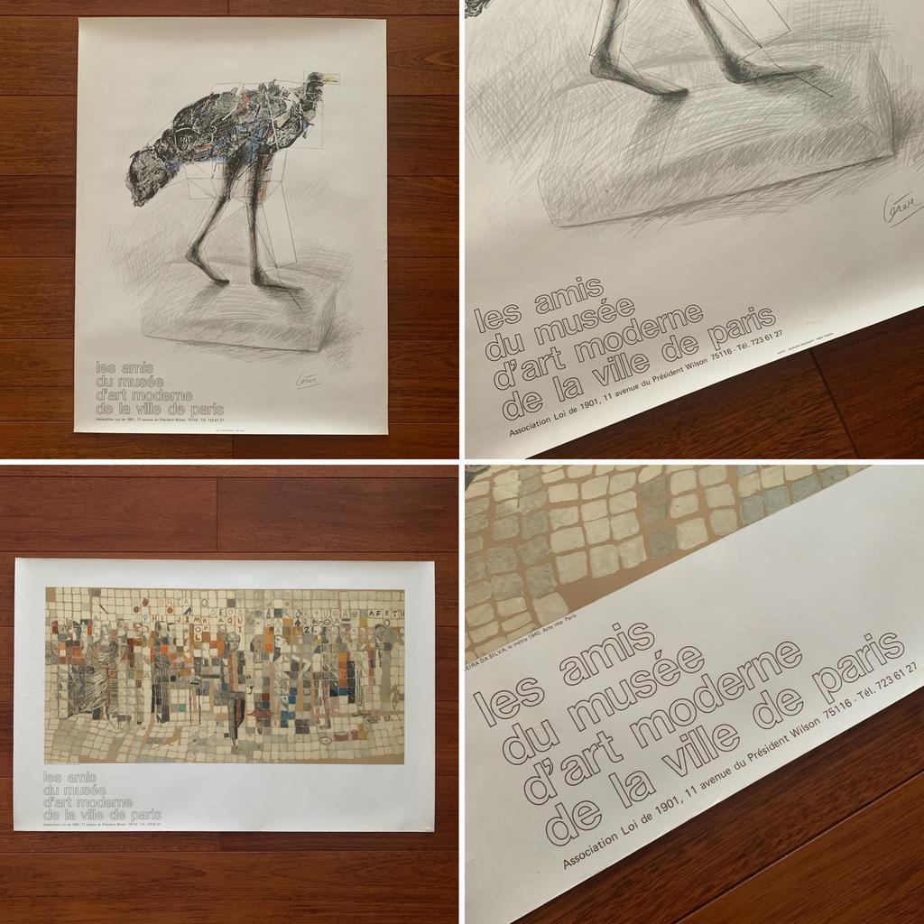 Lot x2 Affiches Vintage AMIS DU MUSÉE D’ART MODERNE DE PARIS, Enlèvement ou Envoi, Comme neuf
