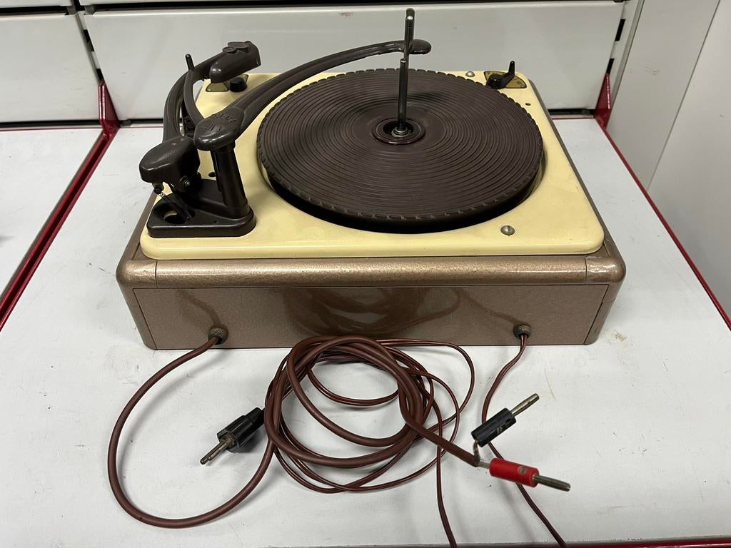 Platine vinyle ancienne Garrard – 50’s – 78 tours, Enlèvement, Utilisé