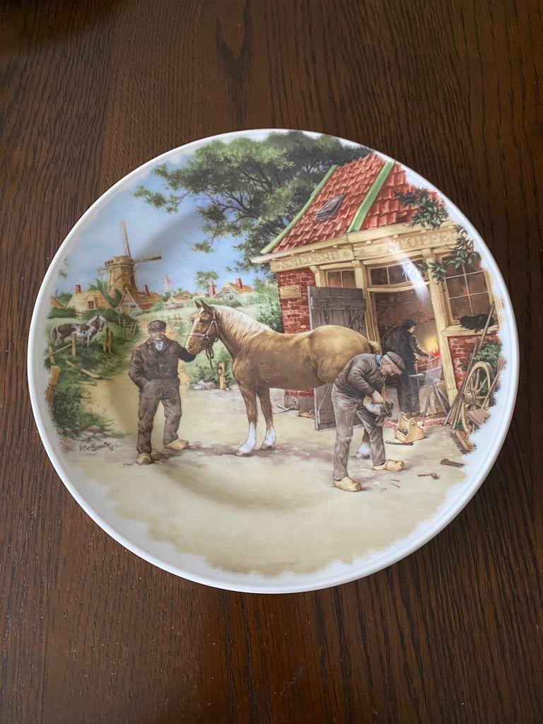 Handgeschilderd Bord, Ophalen of Verzenden
