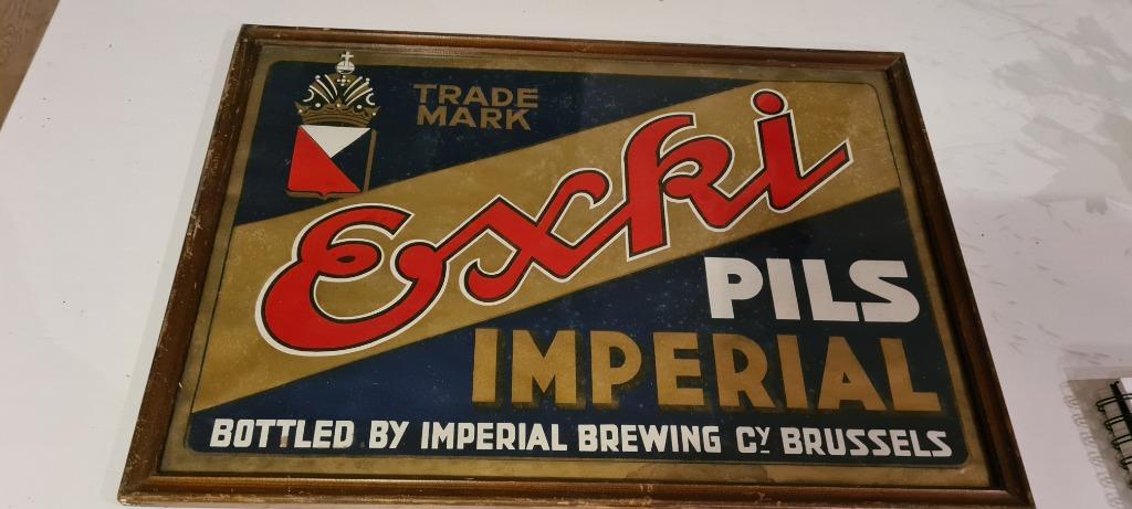 exki pils imperial   in kader, Collections, Marques & Objets publicitaires, Enlèvement ou Envoi
