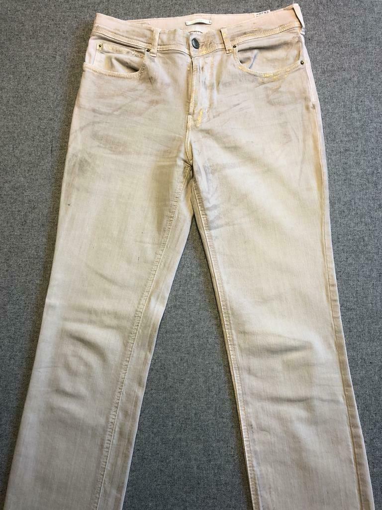 Beige jeansbroek van Cimarron, Kleding | Dames, Broeken en Pantalons, Ophalen of Verzenden, Maat 38/40 (M), Beige, Lang