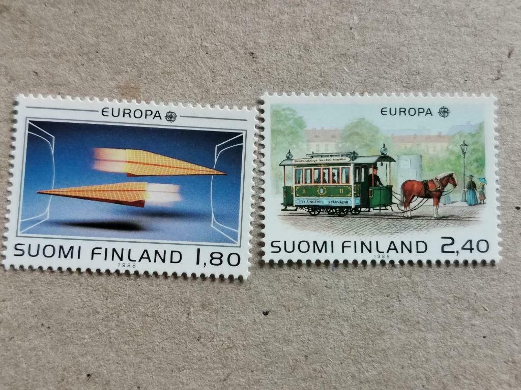 Finlande 1988 - Yv 1015/1016 - Europe CEPT (MNH), Envoi, Finlande, Non oblitéré