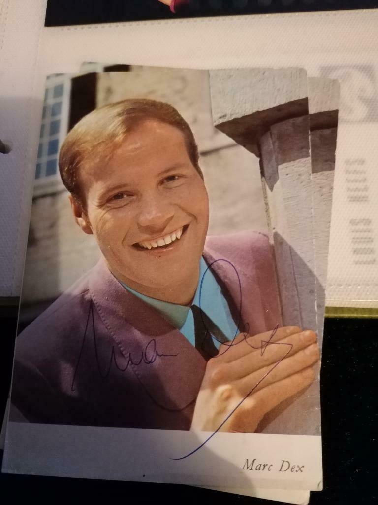 Foto Marc dex met handtekening, Verzenden, Foto
