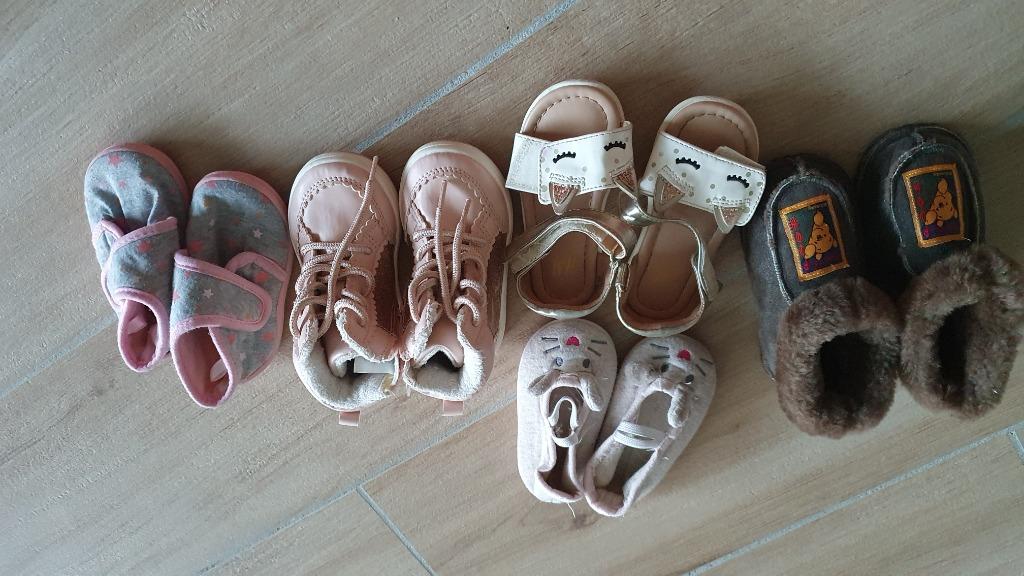 Lot chaussures bebe fille , pointure 20-21, Ophalen, Gebruikt, Meisje, Laarsjes