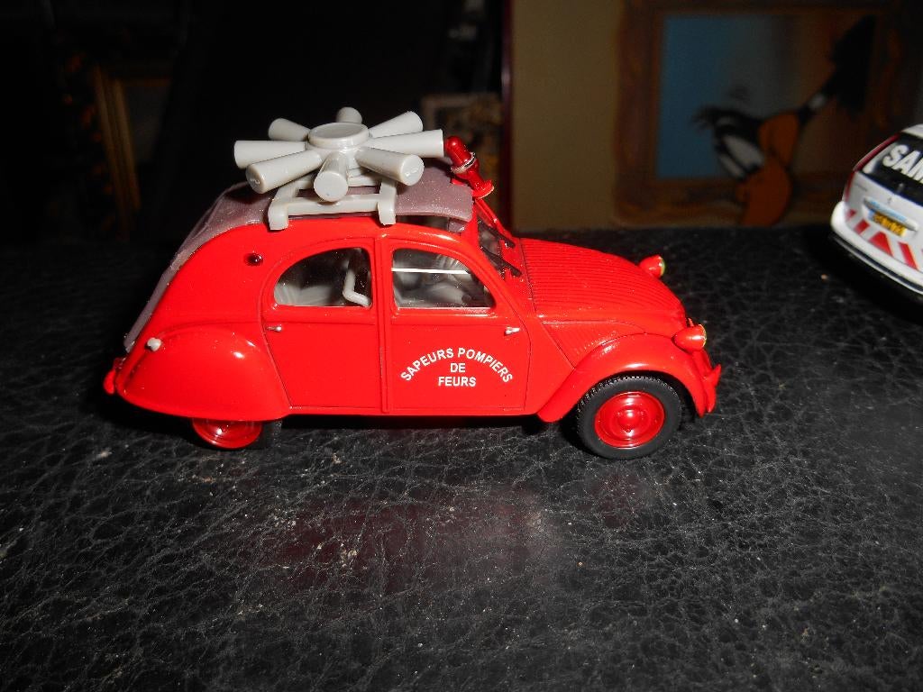 Norev 1/43 Citroën 2CV Sapeurs pompiers, Enlèvement ou Envoi, Norev