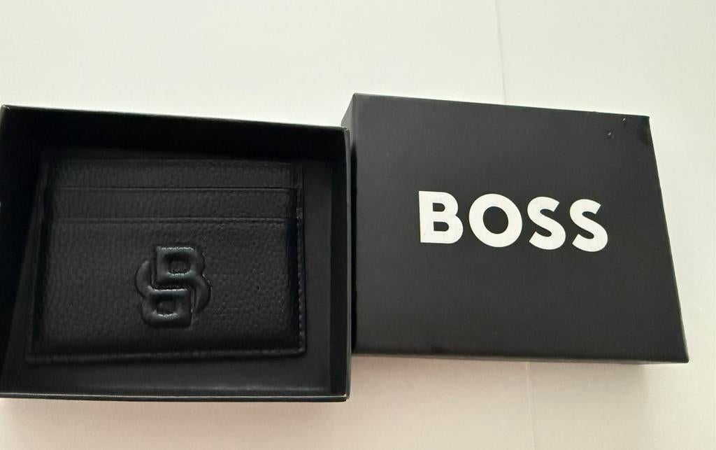 Hugo boss kaarthouder - leder - nieuw!, Handtassen en Accessoires, Portemonnees, Ophalen of Verzenden, Zo goed als nieuw, Leder