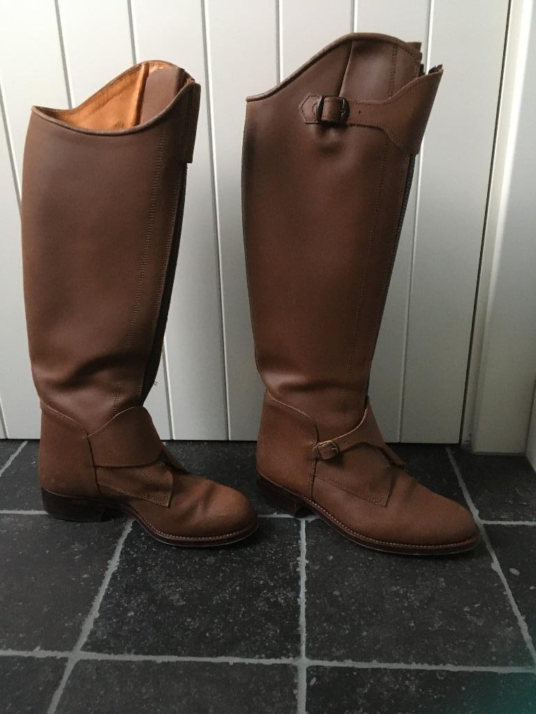 Bottes Polo Sport iconiques en cuir marron clair Scapa - 39, Scapa, Enlèvement ou Envoi, Porté, Bottes hautes
