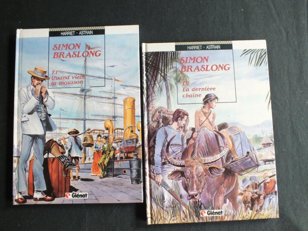 SIMON BRASLONG (2 ALBUMS EO).               EDITIONS GLENAT, Enlèvement ou Envoi, Série complète ou Série, Comme neuf, HARRIET-ASTRAIN