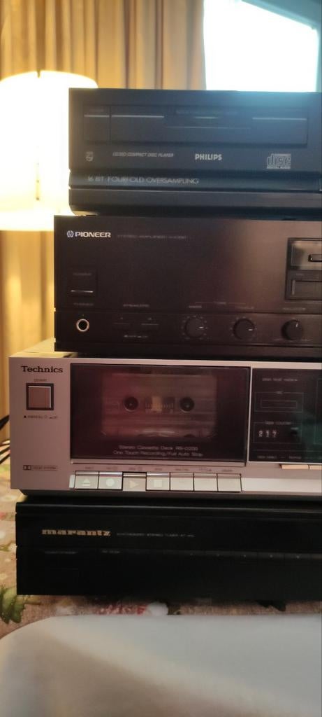 Chaine stéréo Pioneer MARANTZ CD/DECK K7/TUNER FM, Enlèvement ou Envoi, Comme neuf