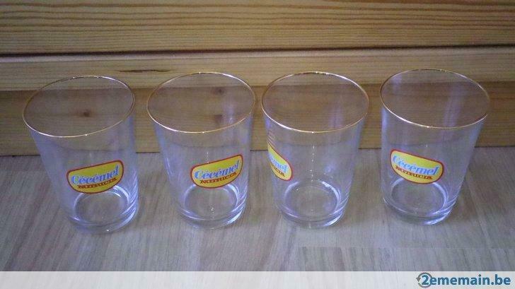 Cécémel vintage verres, Collections, Enlèvement ou Envoi, Utilisé
