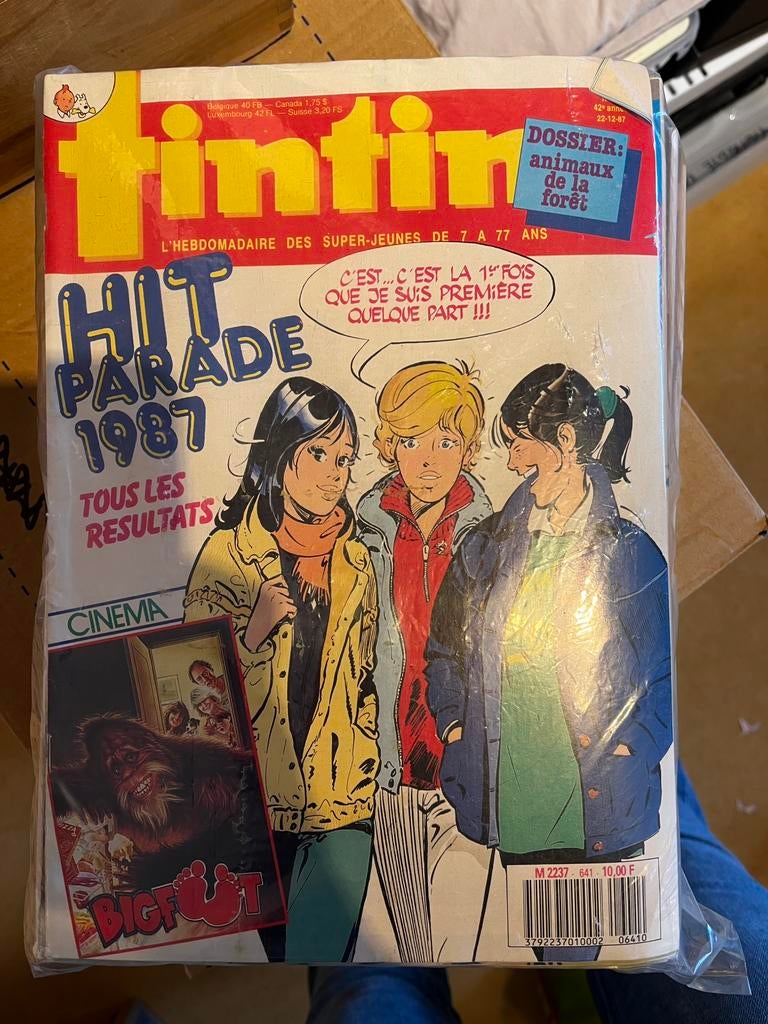 Tintin : magazines des années 80, Plusieurs comics, Enlèvement, Utilisé, Europe