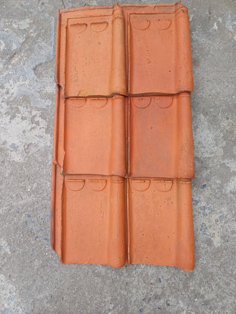 Dakpannen, Pierre ou Argile, Enlèvement, Utilisé, Rouge