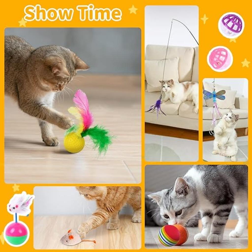 Ensemble de 37 jouets pour chats LIVRAISON RAPIDE ET GRATUIT, Animaux & Accessoires, Jouets pour chats, Neuf, -, -, Autres jouets