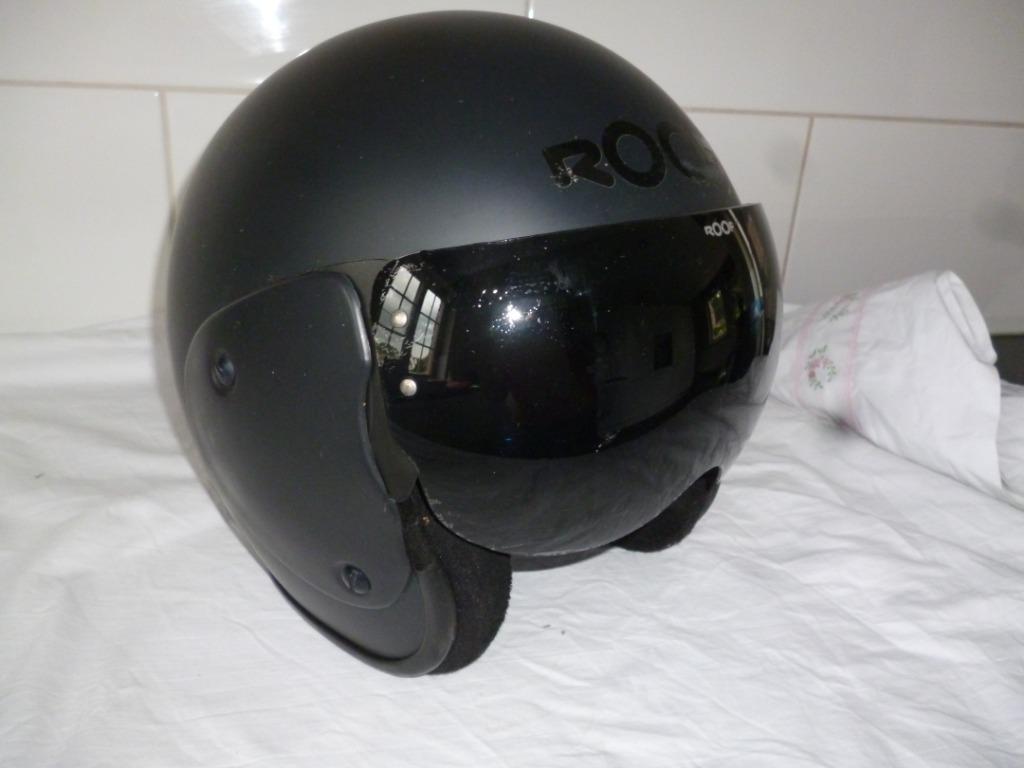 Motorhelm ROOF Roadster 62 XL gram 1100 zwart, Motoren, Ophalen of Verzenden, XL