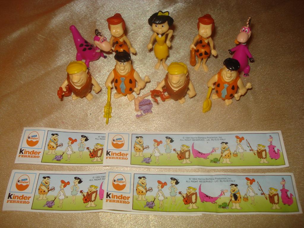 KINDER Les Flinstones Ancienne Série de Figurines + BPZ 1994, Enlèvement ou Envoi, Comme neuf, Figurines