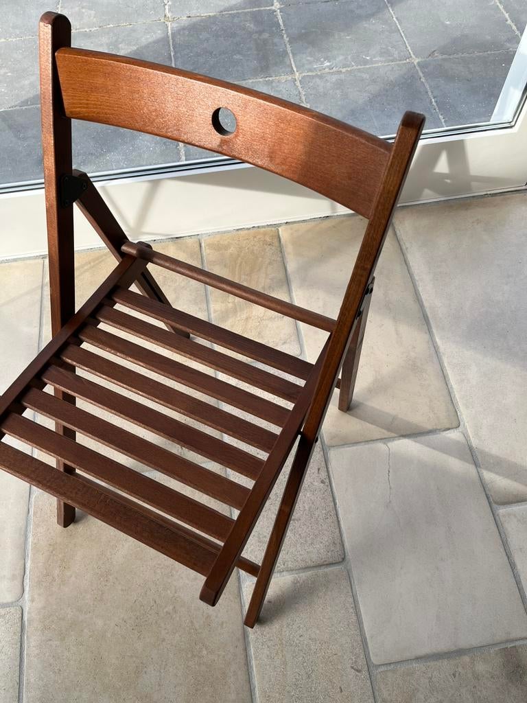 Houten vouwstoelen, Ophalen, Bruin, Modern klassiek, Zo goed als nieuw