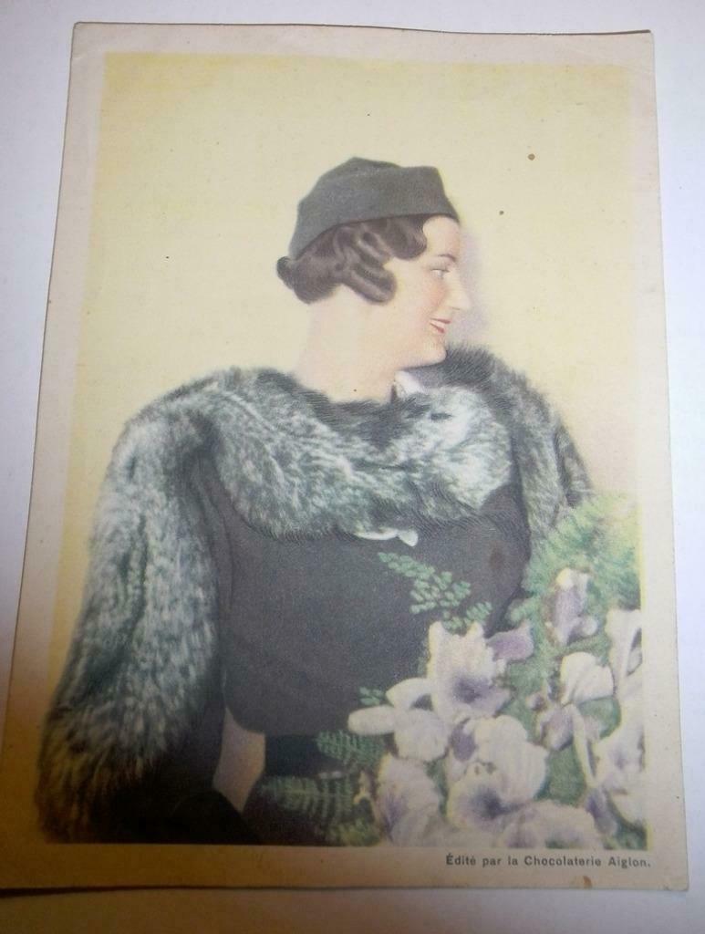 Koningin Astrid: postkaart uitgegeven door Chocolat L'Aiglon, Enlèvement ou Envoi, Utilisé, Carte, Photo ou Gravure