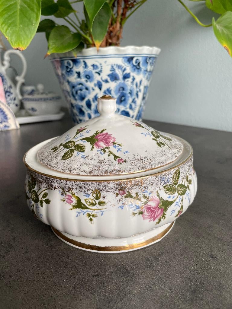 Vintage porseleinen snoep- of jampotje, Antiek en Kunst, Ophalen
