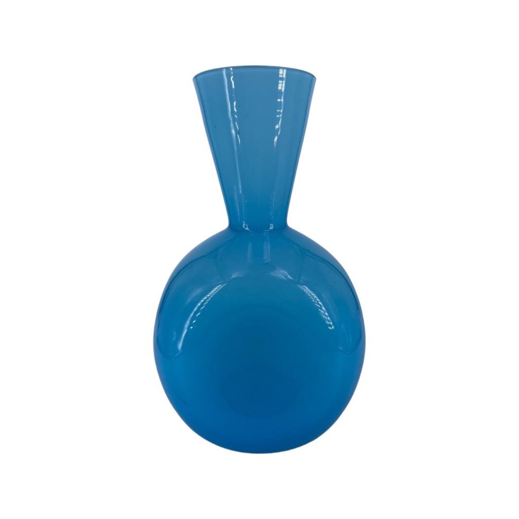 Kleine blauwe opaline vaas, Ophalen of Verzenden