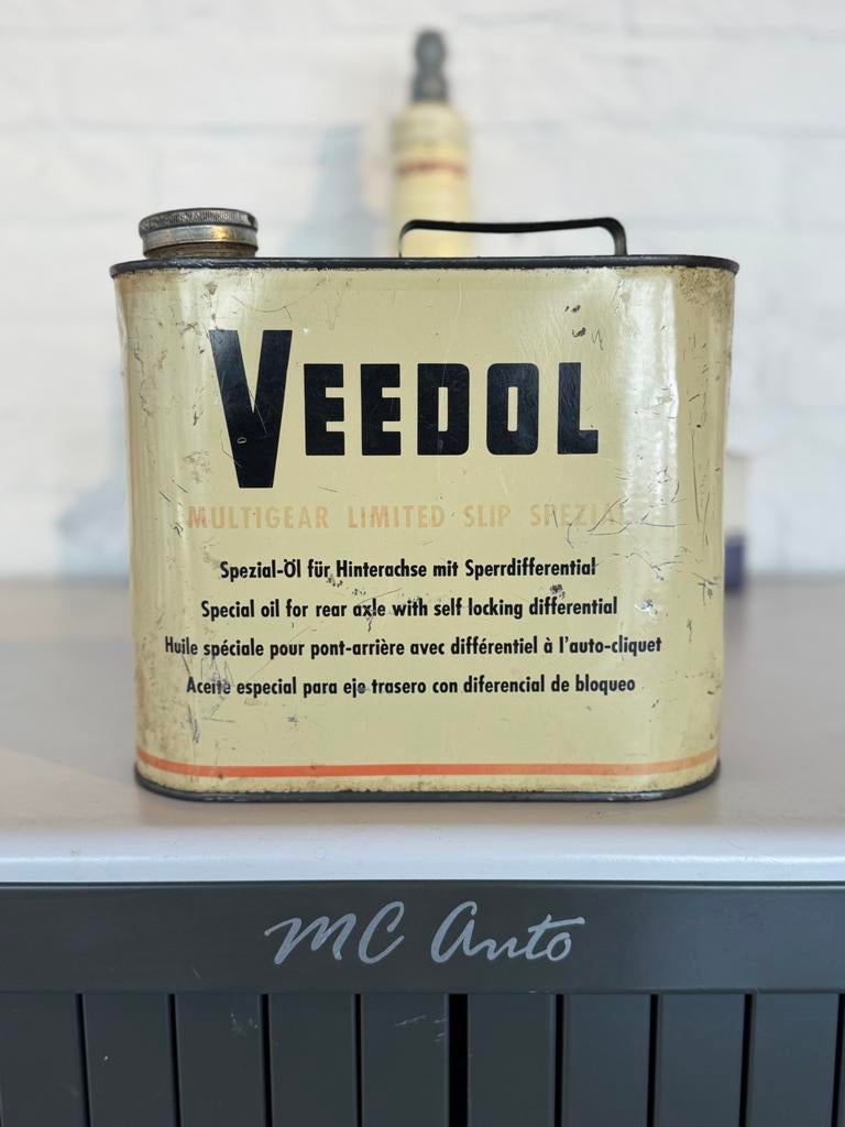 Ancien bidon d'huile de garage Veedol, Enlèvement ou Envoi, Utilisé, Autre, Autres marques