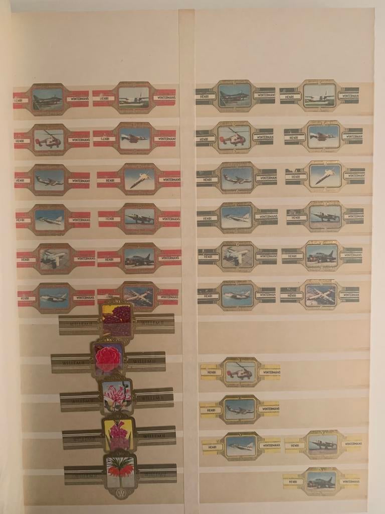 Verzameling van 420+ sigarenbandjes uit perlode 1950 - 1975, Verzamelen, Ophalen of Verzenden, Gebruikt, Sigarenbandjes