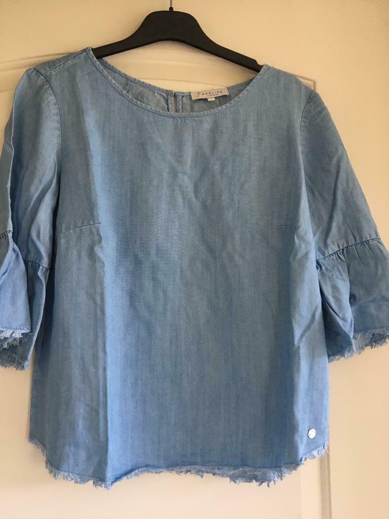 Jeans blouse Améline maat 36, Kleding | Dames, Blauw, Ameline, Ophalen of Verzenden, Zo goed als nieuw