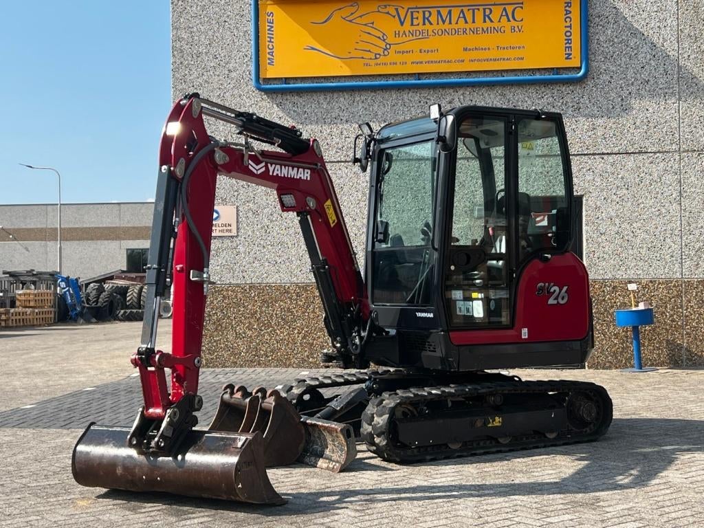 Yanmar SV26, quick bucket release, 294 hours, 2022!, Ophalen, Zo goed als nieuw
