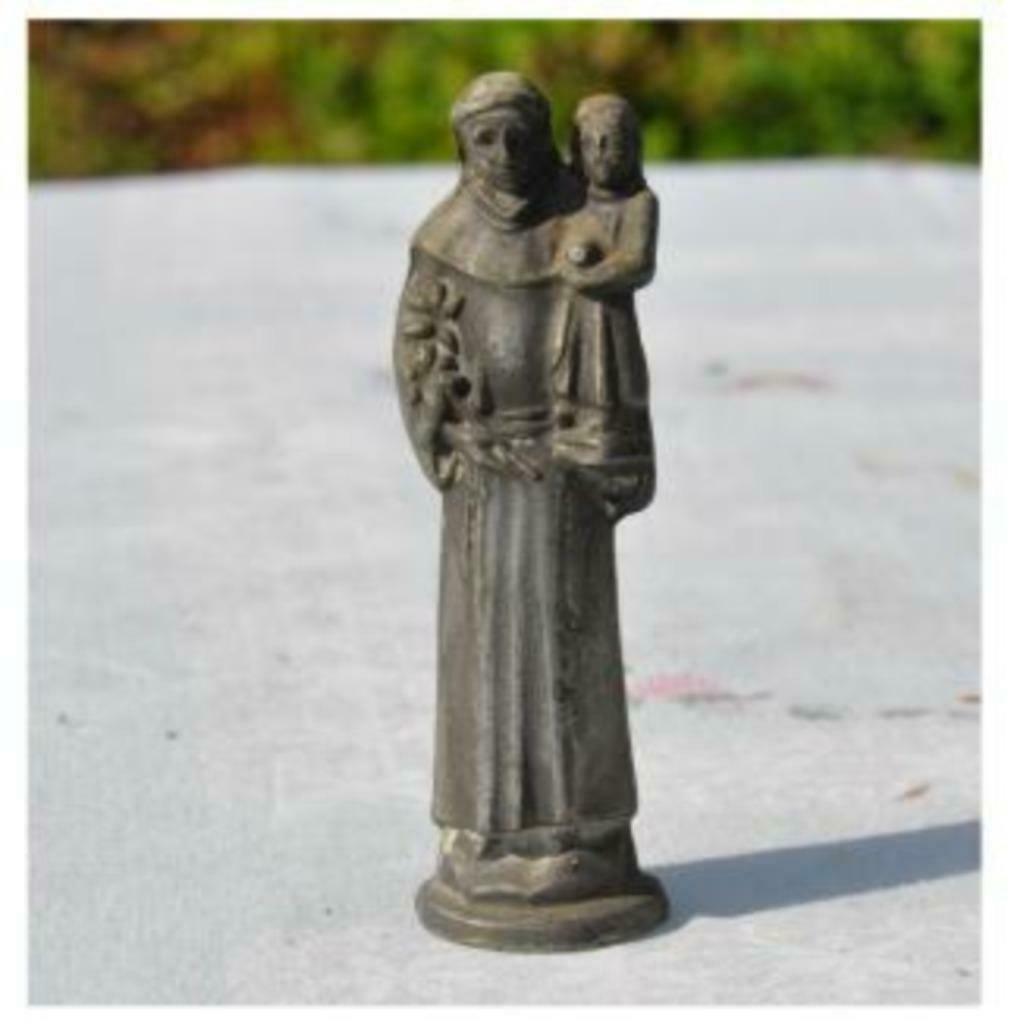 §  saint antoine en regule 11 cm, Antiquités & Art, Enlèvement ou Envoi