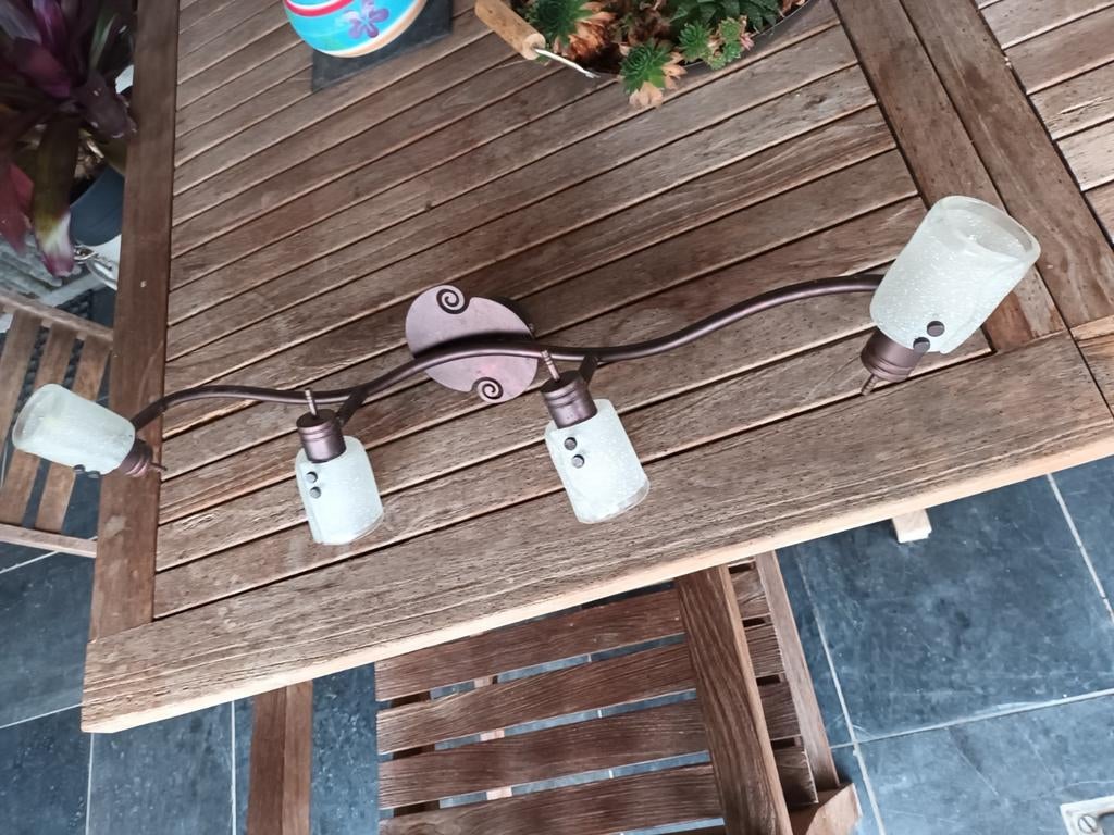 Moderne luster staaf met 4 lampen je mag gerust een bod doen, Enlèvement, Comme neuf