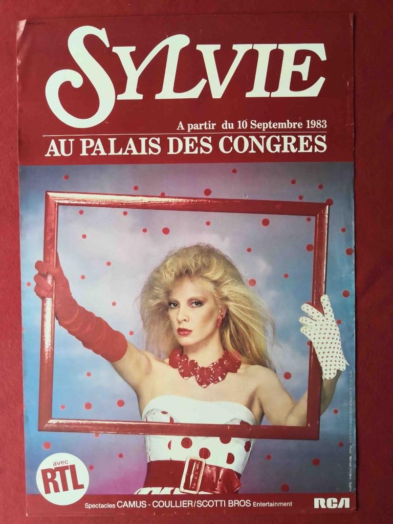 SYLVIE VARTAN - AFFICHETTE RARE - 41/61 CM, Collections, Posters & Affiches, Utilisé, Musique, A1 jusqu'à A3, Rectangulaire vertical