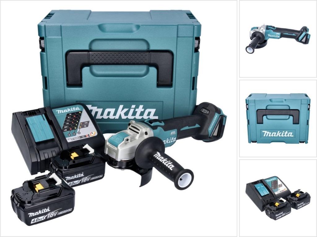 disqueuse Makita DGA 521+ 2x accu 5.0 Ah + lader, Bricolage & Construction, Enlèvement, Neuf, 1000 watts ou plus, Autres types