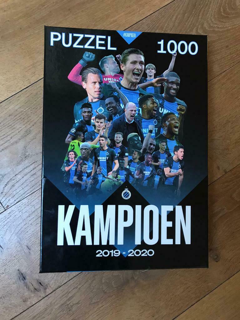 Club Brugge Kampioen 2019-2020 1000 stuks, Ophalen of Verzenden, 500 t/m 1500 stukjes, Zo goed als nieuw, Legpuzzel