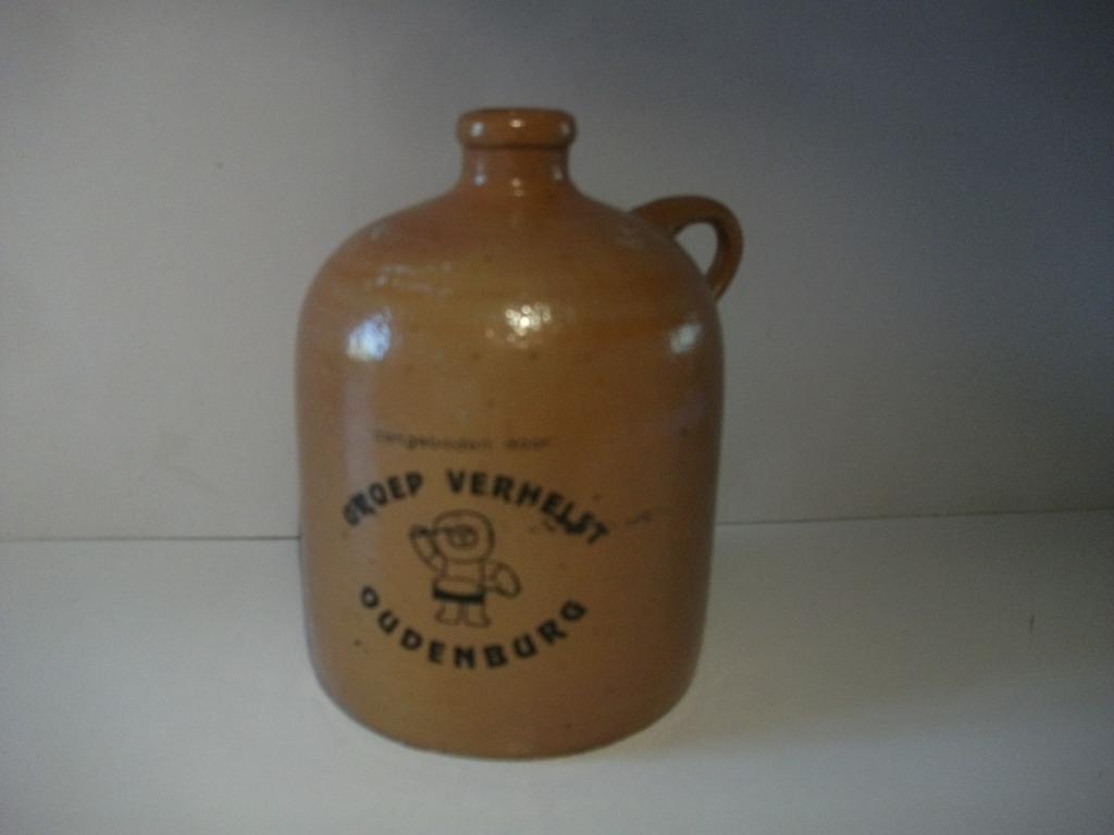 Aardewerken kruik voor jenever Oudenburg - Jeneverkruik, Antiek en Kunst, Ophalen of Verzenden
