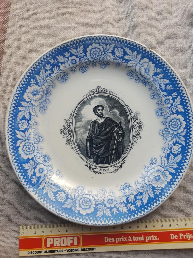 Assiette ancienne : Boch - Sainte Paul, Enlèvement ou Envoi