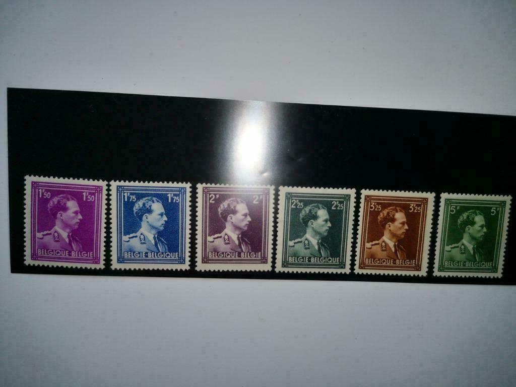 641/646** (1943), Verzenden, Orginele gom, Staatshoofden, Postfris
