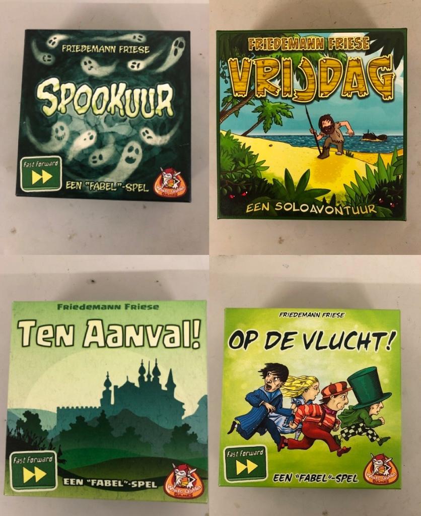 4 Solitaire-spellen van Friedemann Friese SPOOKUUR VRIJDAG, Ophalen