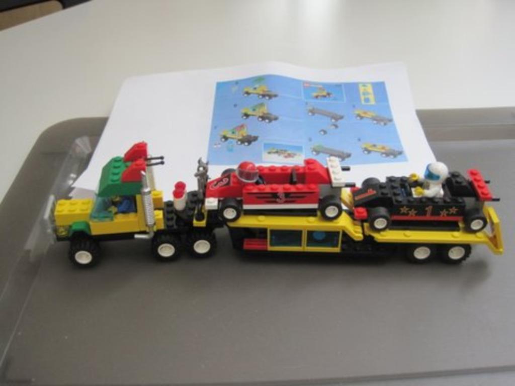 lego 6432 Speedway transport, Ophalen, Gebruikt, Complete set, Lego