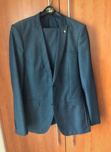 Kostuum voor heren (vest + broek) van WE maat 49, Ophalen of Verzenden, Nieuw, Maat 48/50 (M), Grijs