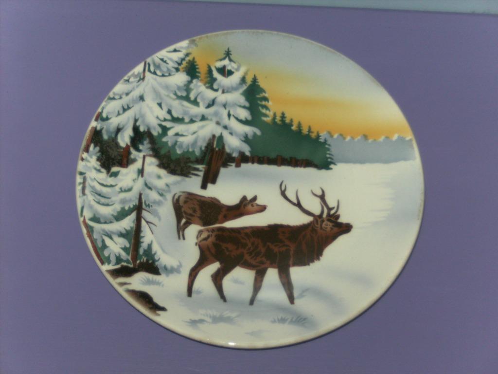 Antiek wandbord van villeroy & boch., Enlèvement ou Envoi