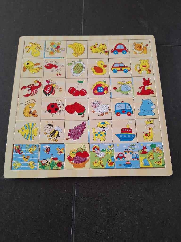 Houten puzzel, Ophalen, 10 tot 50 stukjes, Gebruikt, 6 maanden tot 2 jaar