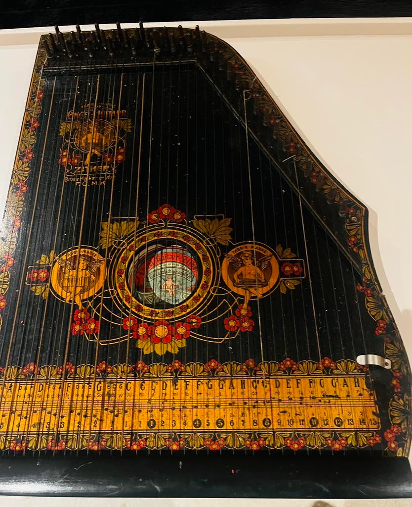 Antieke tafelharp, Ophalen, Gebruikt
