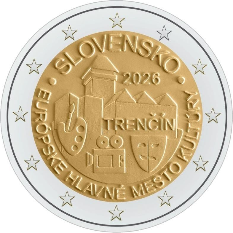 Slowakije 2026 - 2 euro - Culturele hoofdstad - UNC, Postzegels en Munten, Ophalen of Verzenden, Slowakije, 2 euro