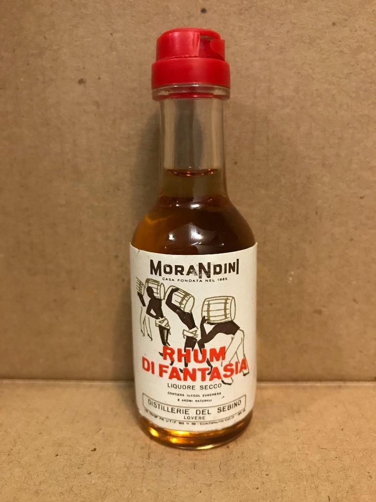 Rhum di Fantasia - Morandini - Mignonnette d'alcool - 25 cc, Enlèvement ou Envoi, Italie, Autres types, Pleine