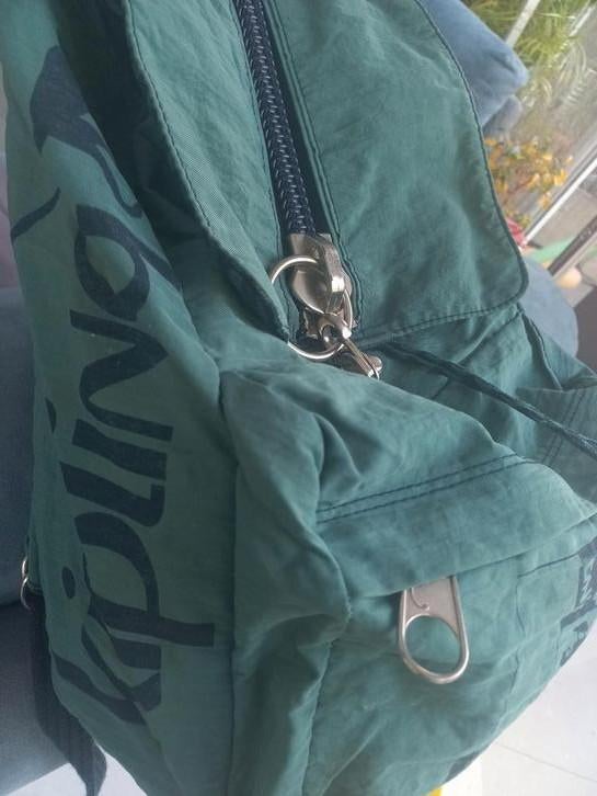 Très joli sac KIPLING" original,  à dos,  vert, TBE., Comme neuf